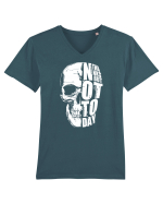 not today skull Tricou mânecă scurtă guler V Bărbat Presenter