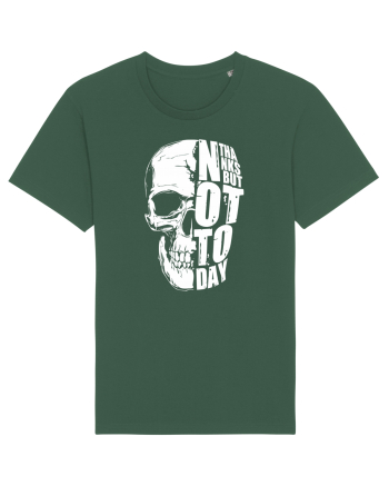 not today skull Bottle Green