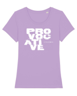 provocative design style Tricou mânecă scurtă guler larg fitted Damă Expresser