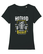 hotrod classic vintage car bad boy Tricou mânecă scurtă guler larg fitted Damă Expresser