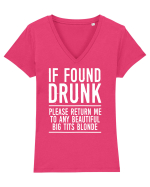found drunk Tricou mânecă scurtă guler V Damă Evoker