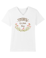 O nouă zi Tricou mânecă scurtă guler V Bărbat Presenter