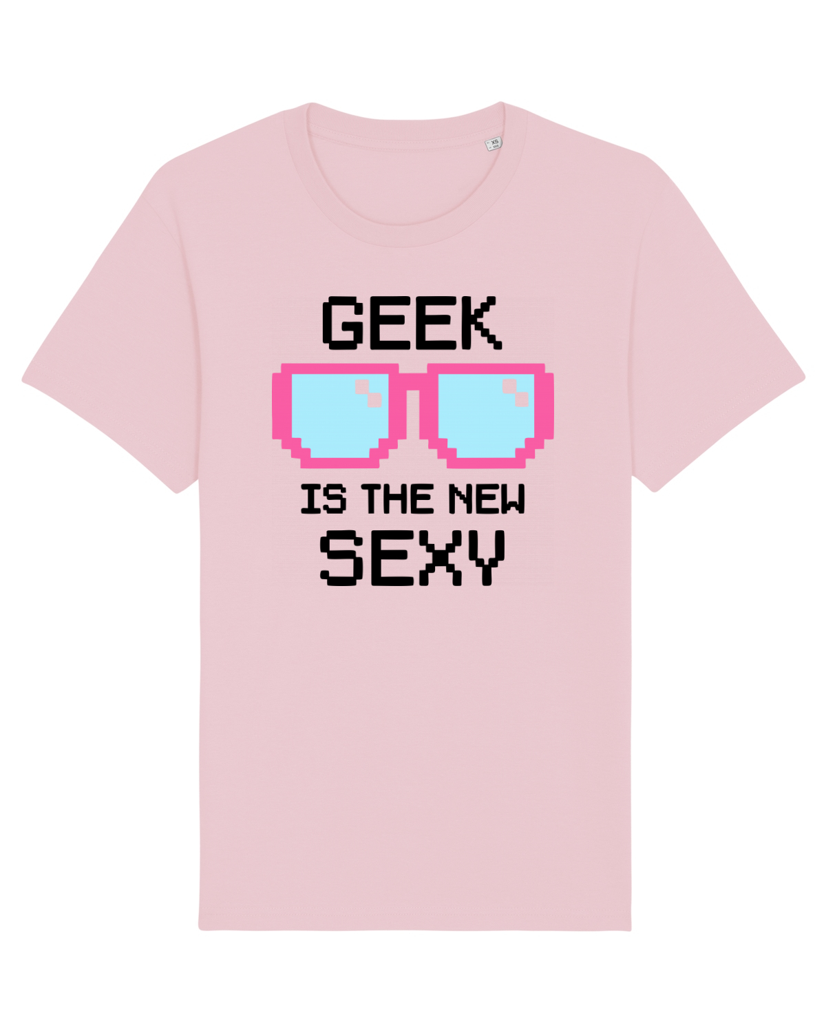 Tricou mânecă scurtă Unisex Rocker Cotton Pink