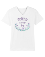 Optimism Tricou mânecă scurtă guler V Bărbat Presenter