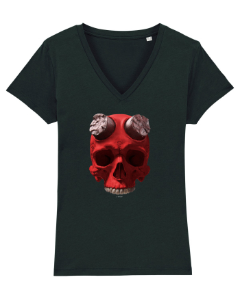 Craniu roșu - skull red 07 Black