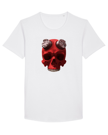 Craniu roșu - skull red 07 White