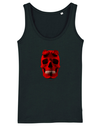 Craniu roșu - skull red 04 Black