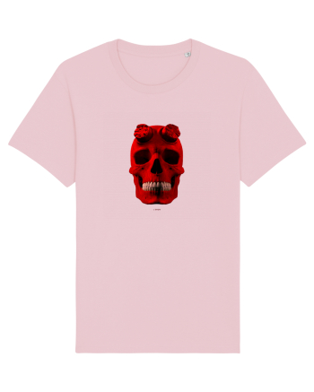 Craniu roșu - skull red 04 Cotton Pink