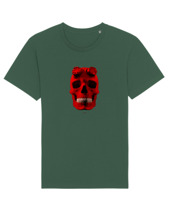 Craniu roșu - skull red 04 Bottle Green