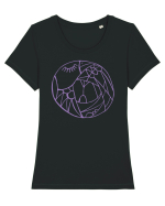 birdy_VII-1 Tricou mânecă scurtă guler larg fitted Damă Expresser