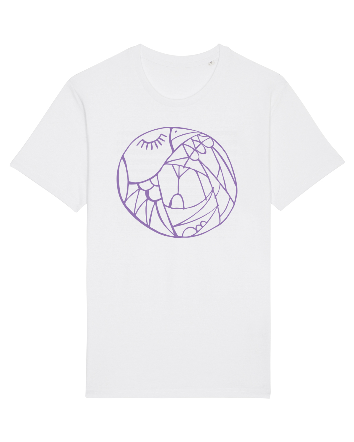 Tricou mânecă scurtă Unisex Rocker White