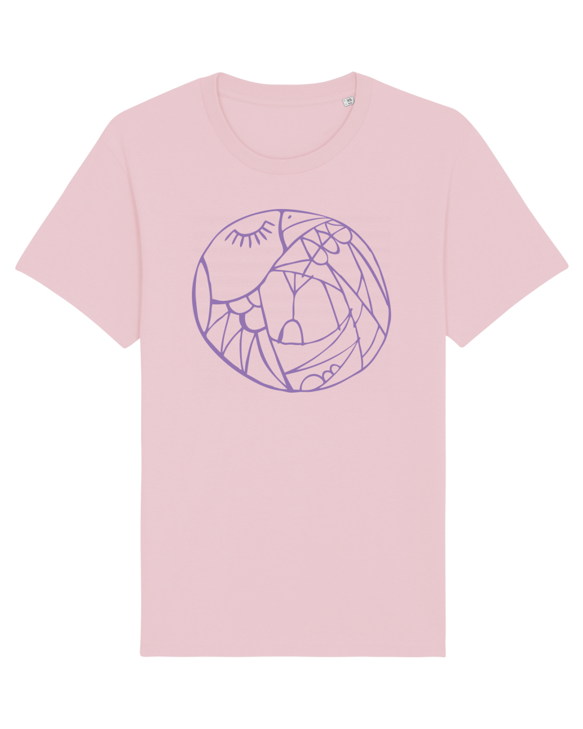 Tricou mânecă scurtă Unisex Rocker Cotton Pink