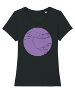 loveWith_I Tricou mânecă scurtă guler larg fitted Damă Expresser