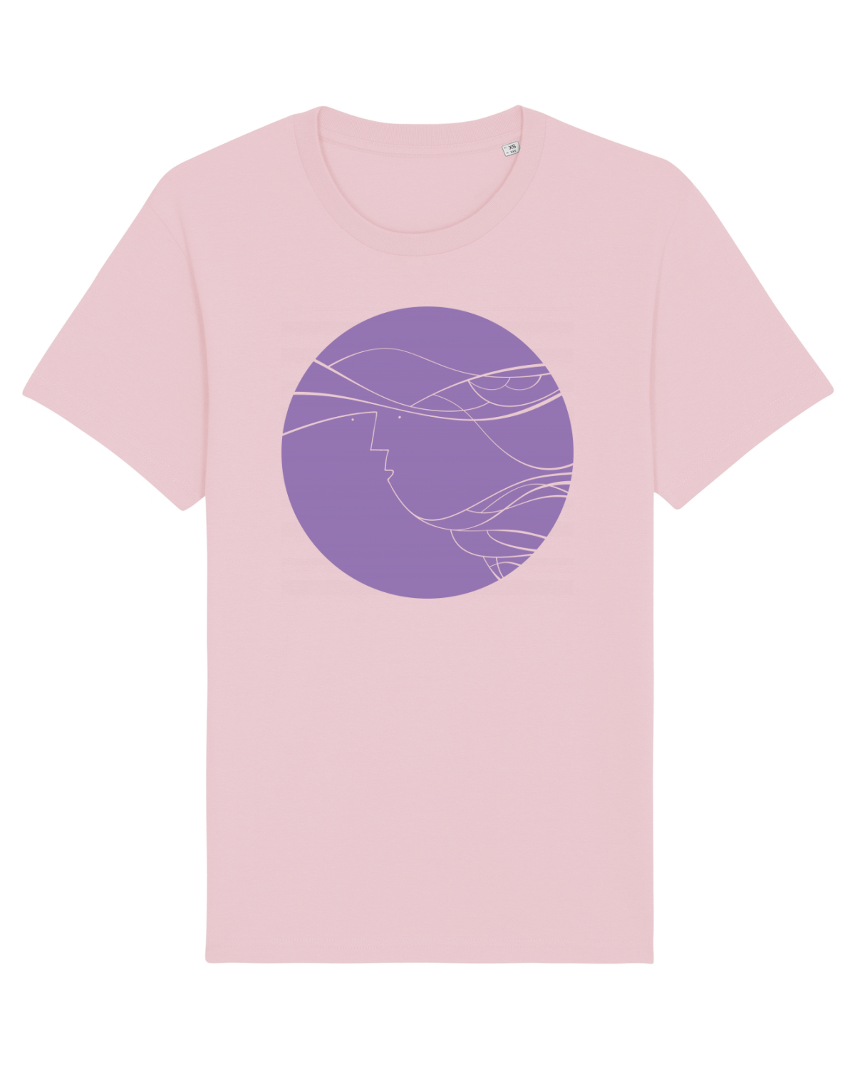 Tricou mânecă scurtă Unisex Rocker Cotton Pink