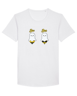 Boo Bees Tricou mânecă scurtă guler larg Bărbat Skater