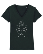 Scena Tricou mânecă scurtă guler V Damă Evoker