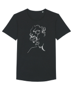 Gânditor Tricou mânecă scurtă guler larg Bărbat Skater