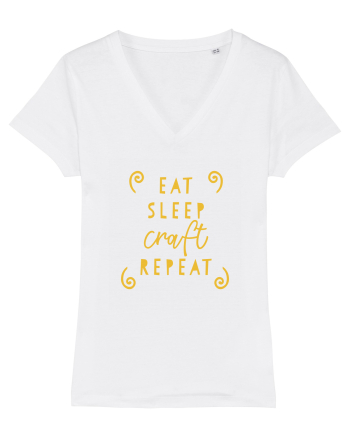 Eat, Sleep, Craft, Repeat White