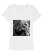 Fallen Tricou mânecă scurtă guler V Damă Evoker