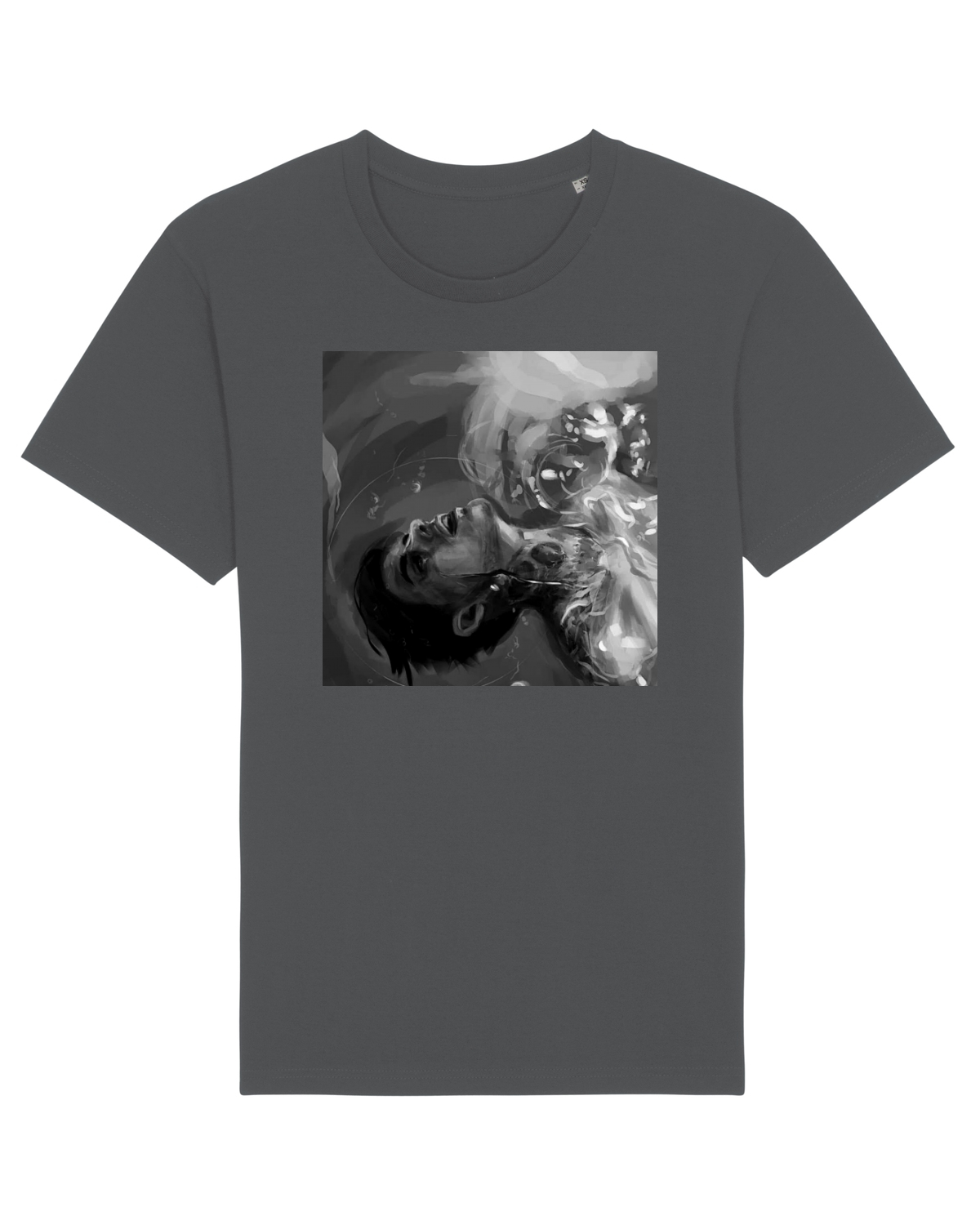 Tricou mânecă scurtă Unisex Rocker Anthracite