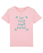 Eat, Sleep, Craft, Repeat ! Tricou mânecă scurtă  Copii Mini Creator