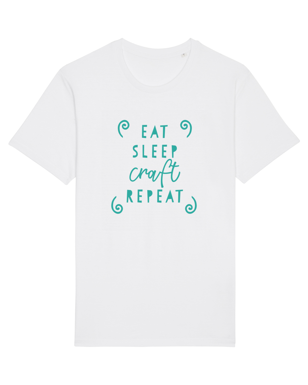 Tricou mânecă scurtă Unisex Rocker White