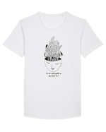 Ce se-ntâmplă-n mintea ta? Tricou mânecă scurtă guler larg Bărbat Skater