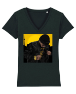 HYPE  Tricou mânecă scurtă guler V Damă Evoker