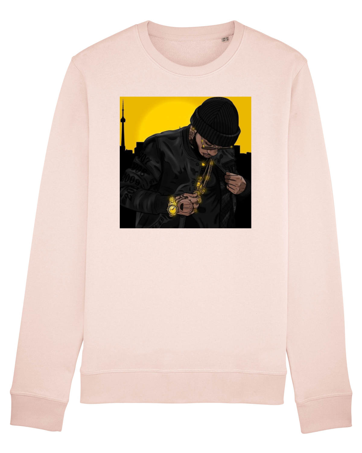 Bluză mânecă lungă Unisex Rise Candy Pink