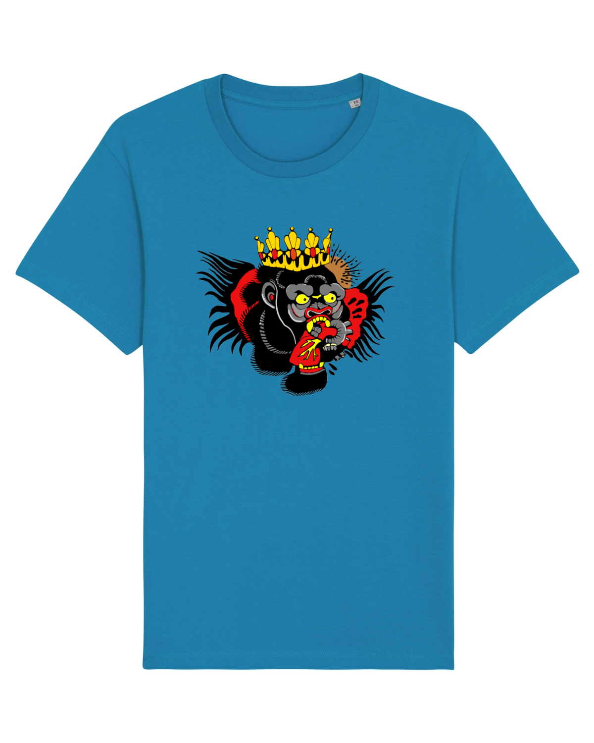 Tricou mânecă scurtă Unisex Rocker Azur