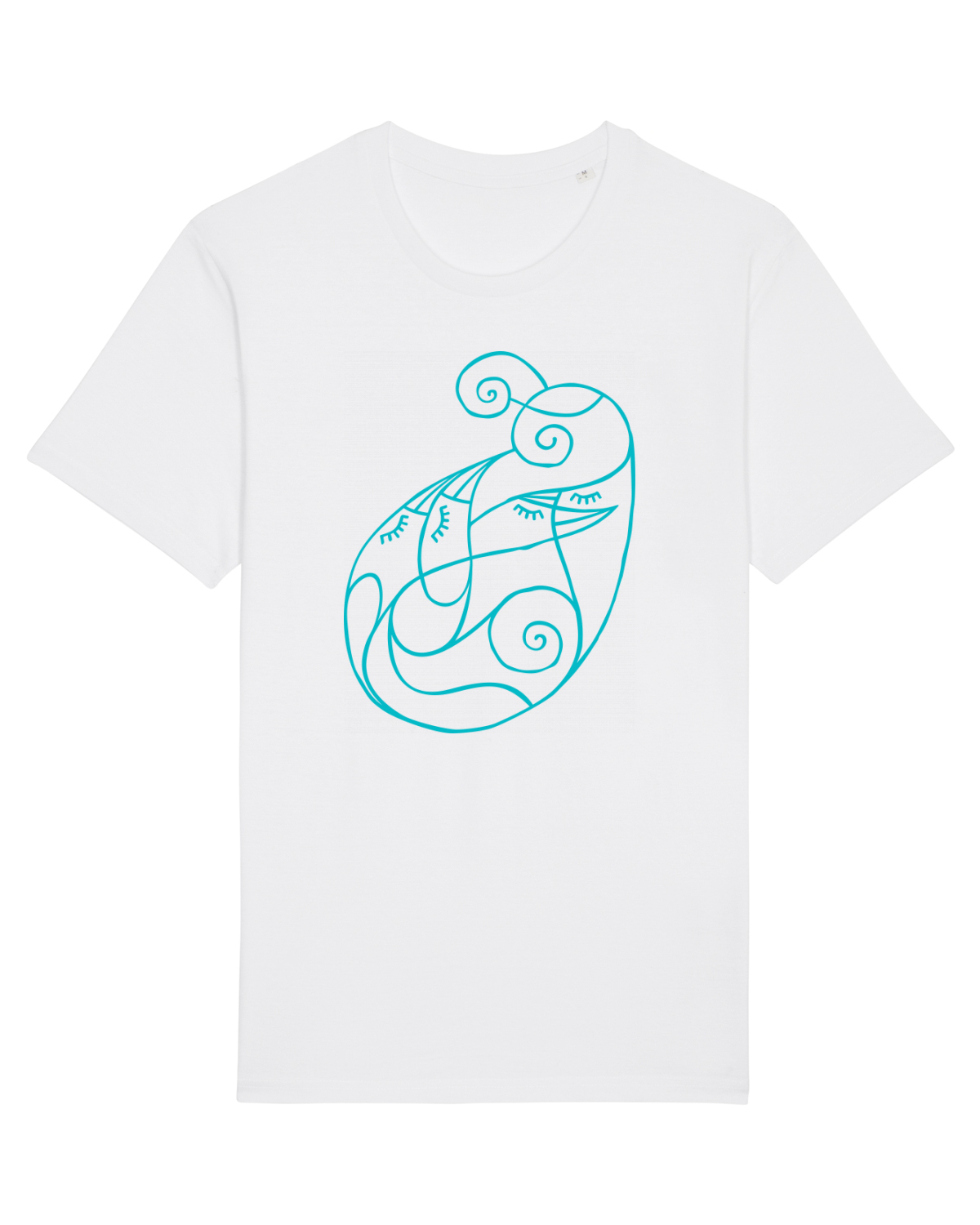 Tricou mânecă scurtă Unisex Rocker White