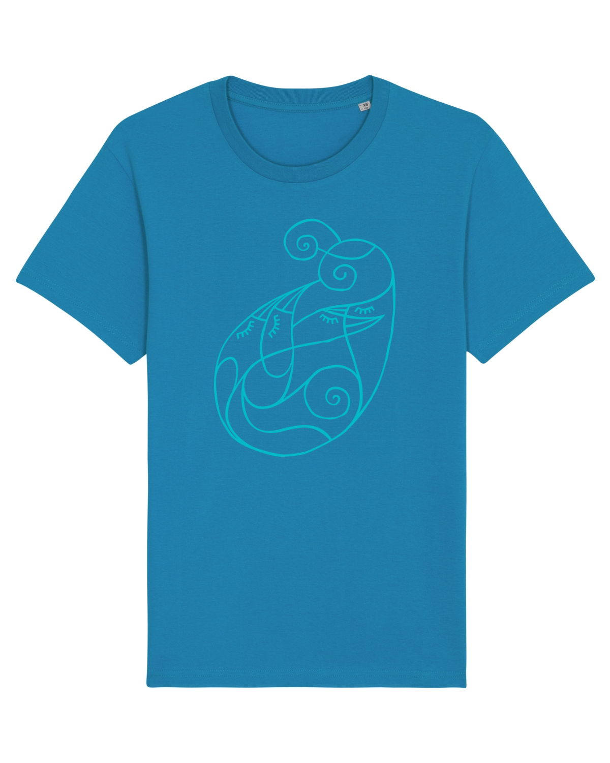 Tricou mânecă scurtă Unisex Rocker Azur