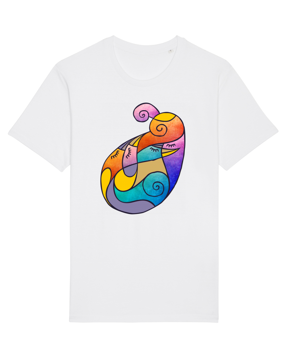 Tricou mânecă scurtă Unisex Rocker White