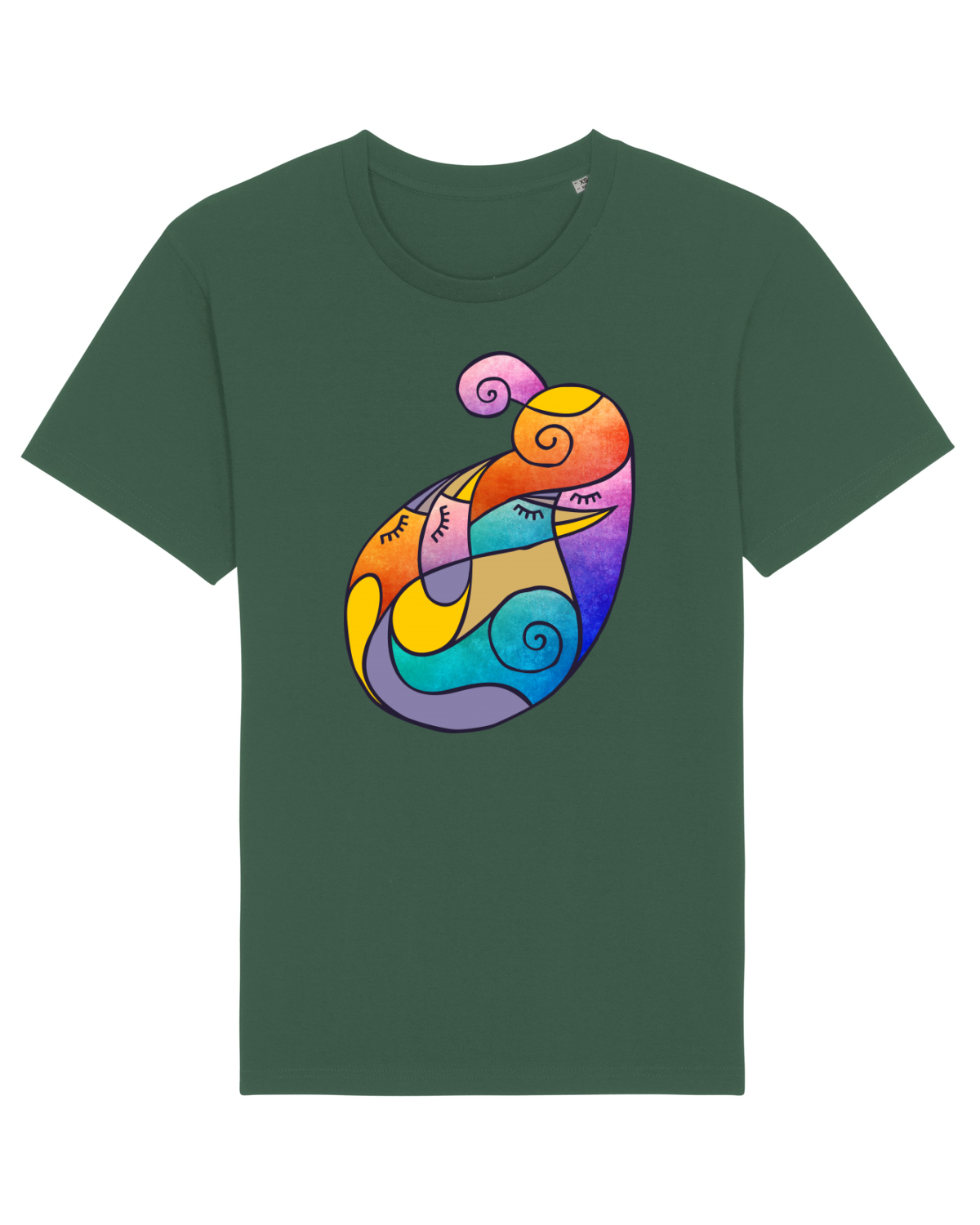 Tricou mânecă scurtă Unisex Rocker Bottle Green