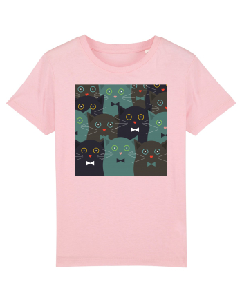 Funny Cats Cartoons Cotton Pink