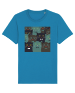 Funny Cats Cartoons Tricou mânecă scurtă Unisex Rocker