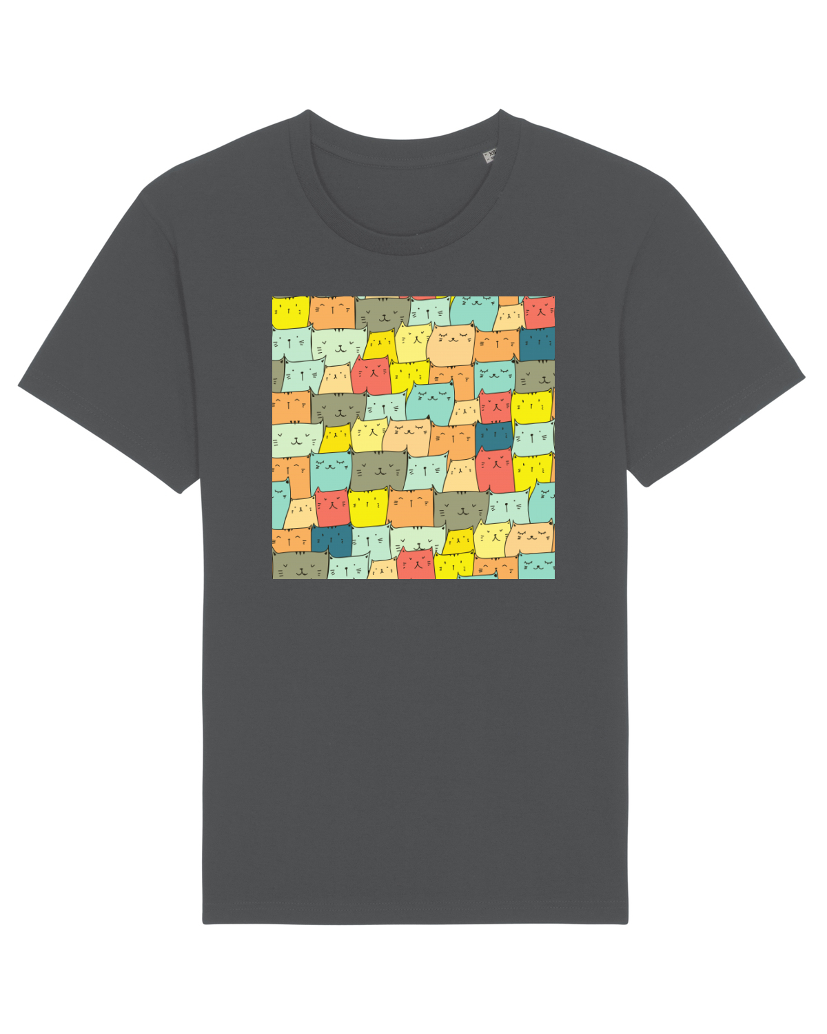 Tricou mânecă scurtă Unisex Rocker Anthracite