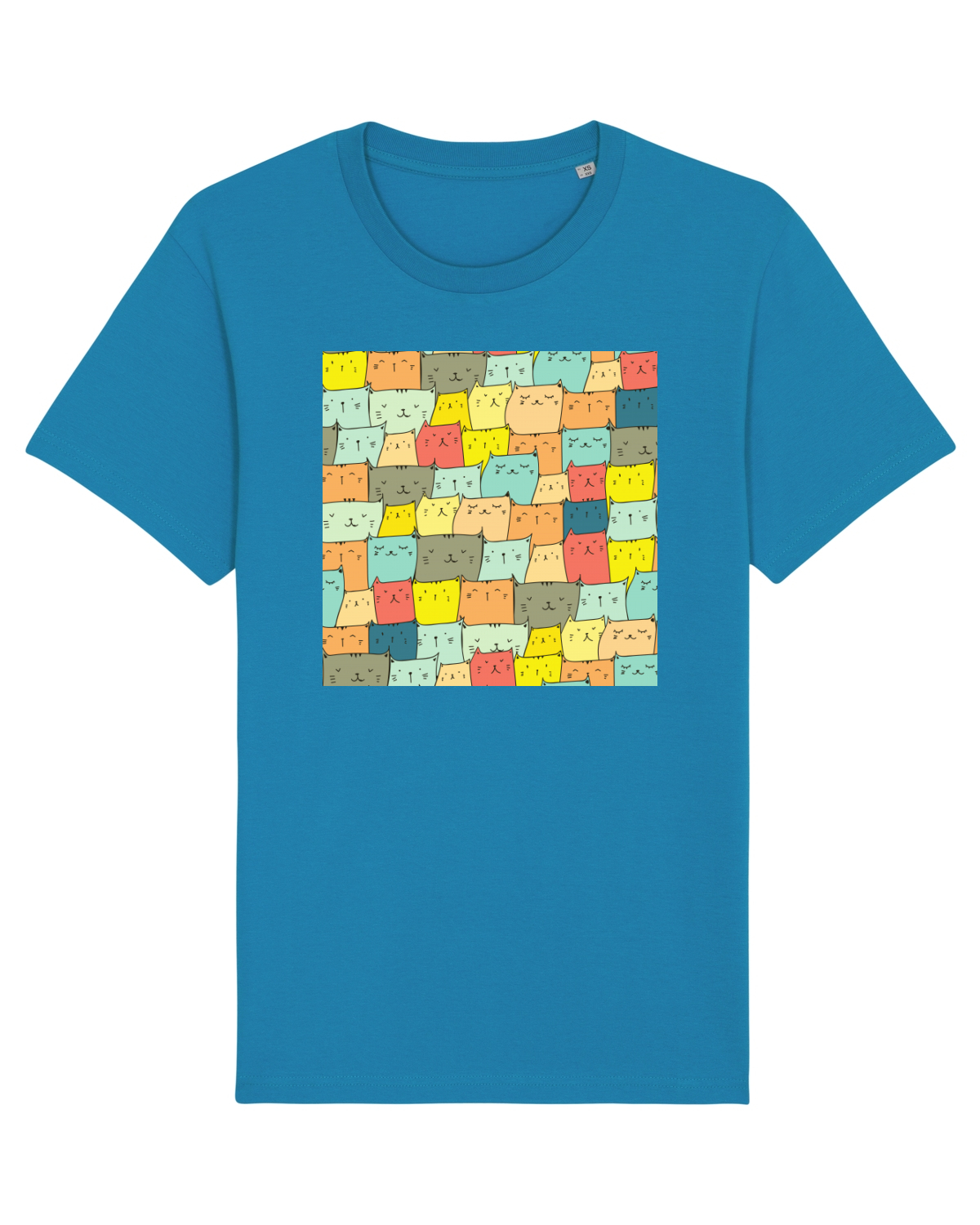 Tricou mânecă scurtă Unisex Rocker Azur