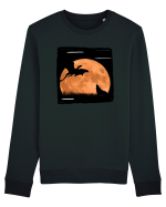 Moon dragon and wolf  Bluză mânecă lungă Unisex Rise