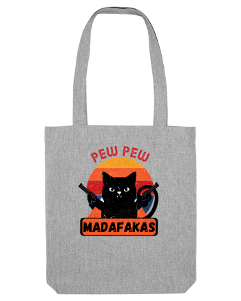 Pew Pew Madafakas Cat Heather Grey