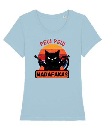 Pew Pew Madafakas Cat Sky Blue