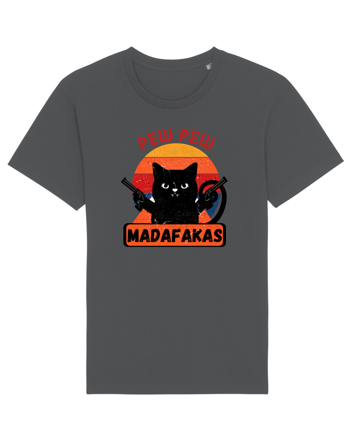 Tricou mânecă scurtă Unisex Rocker Anthracite