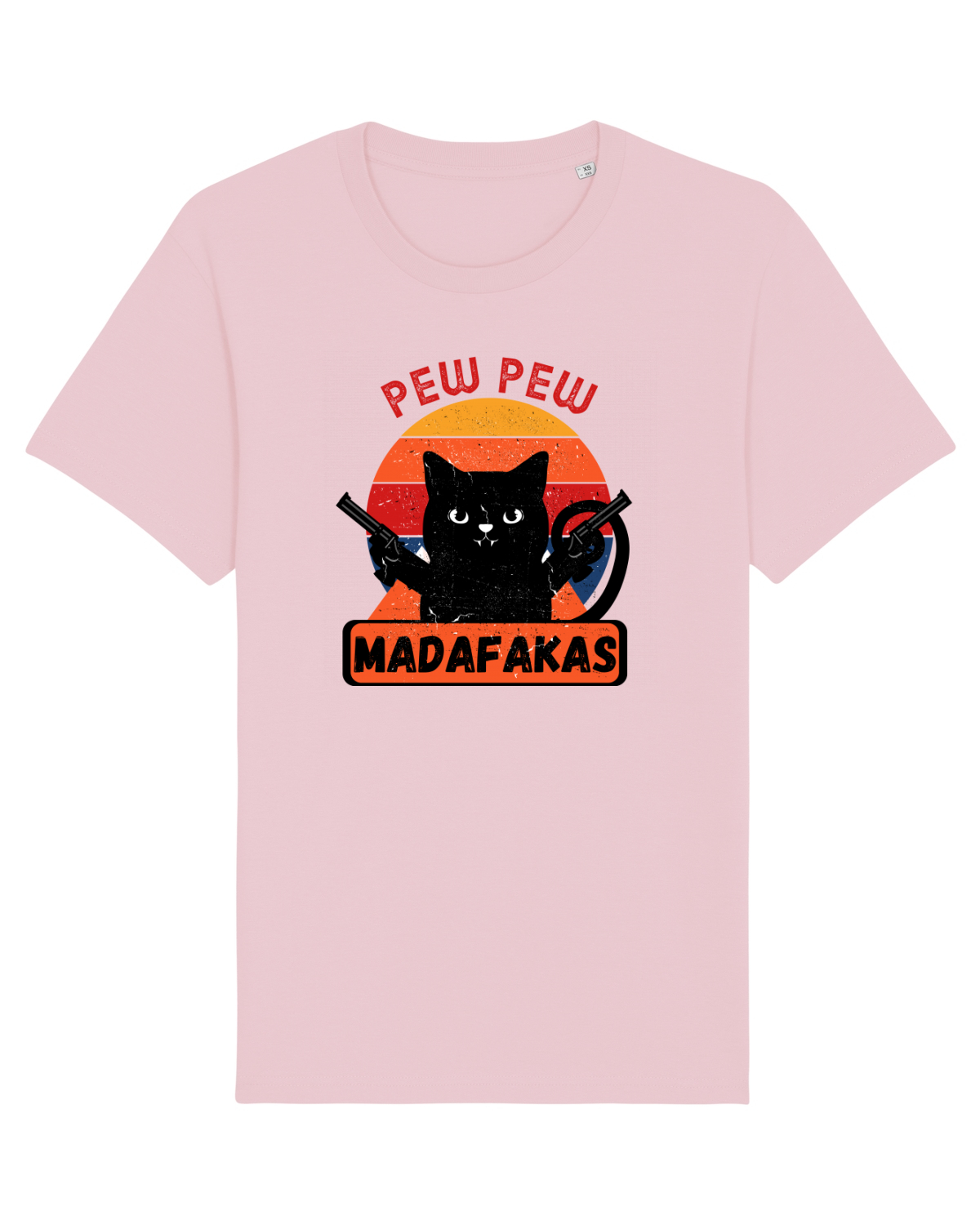 Tricou mânecă scurtă Unisex Rocker Cotton Pink