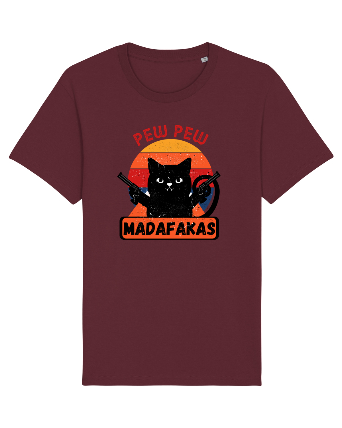 Tricou mânecă scurtă Unisex Rocker Burgundy