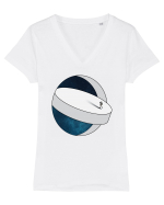 New Space Tricou mânecă scurtă guler V Damă Evoker