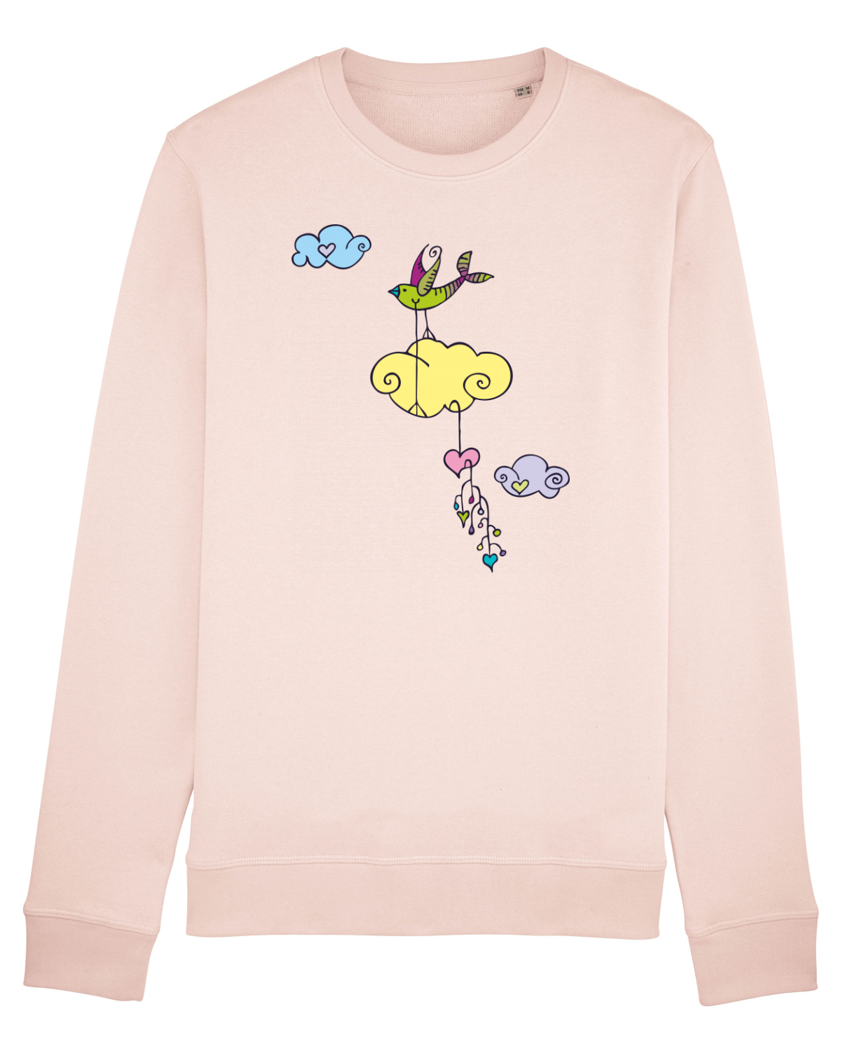 Bluză mânecă lungă Unisex Rise Candy Pink