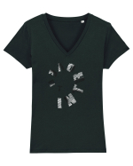 introvert Tricou mânecă scurtă guler V Damă Evoker