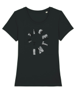 introvert Tricou mânecă scurtă guler larg fitted Damă Expresser
