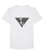 Abstract Flower Tricou mânecă scurtă guler larg Bărbat Skater