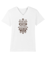 Without Chocolate! Tricou mânecă scurtă guler V Bărbat Presenter